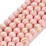 Assembled Synthetic Stone and Trochus Shell Beads Strands