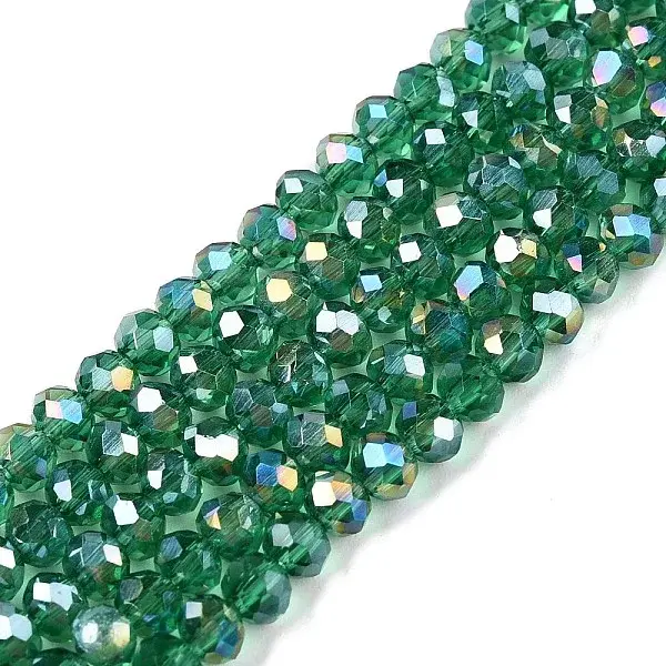 Electroplate Glass Beads Strands