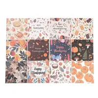 Thanksgiving Day Leaf Turkey Scrapbooking Paper Pads Set