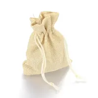 Burlap Packing Pouches Drawstring Bags