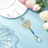 Chakra Glass Teardrop Hanging Suncatchers
