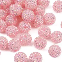 AB-Color Resin Rhinestone Beads