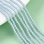 Baking Painted Pearlized Glass Pearl Bead Strands