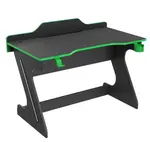 Úzký herní stůl diego - černá, zelená