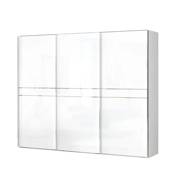 Třídveřová posuvná skříň tiana š.272cm-bílá - základní