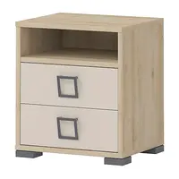 Noční stolek sloane - buk/béžová