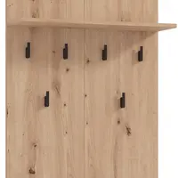 Věšákový panel rue - dub artisan/černá