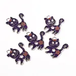 Alloy Enamel Kitten Pendants