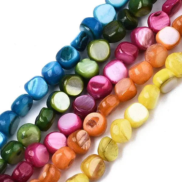 Natural Freshwater Shell Beads Strands