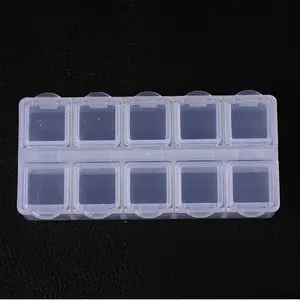Cuboid Plastic Bead Containers