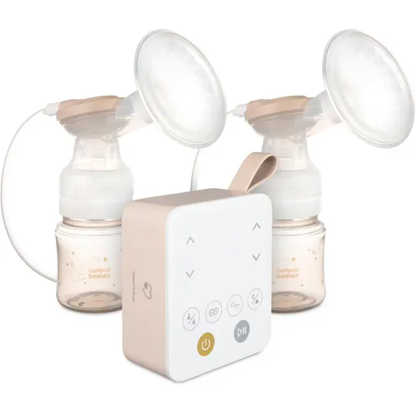 Canpol babies Double Electric Breast Pump ExpressCare odsávačka mateřského mléka 2 v 1 s nosním nástavcem 1 ks