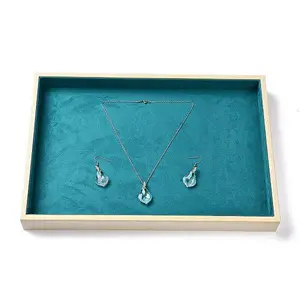 Flat Wood Pesentation Jewelry Display Boxes