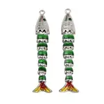 Brass Micro Pave Cubic Zirconia Pendants