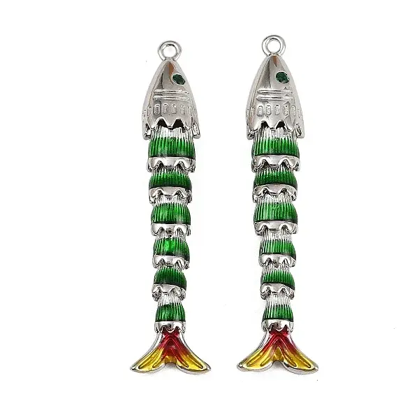 Brass Micro Pave Cubic Zirconia Pendants