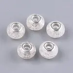 Crackle Resin European Beads