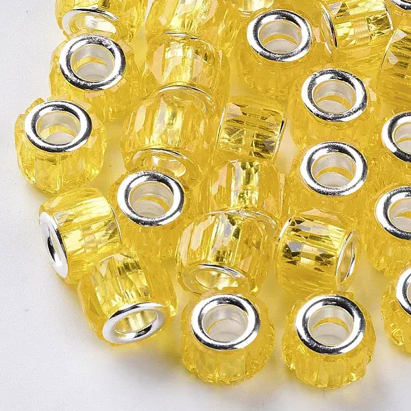 Transparent Resin European Beads