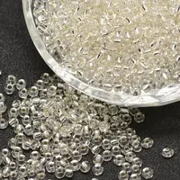 12/0 Transparent Glass Round Seed Beads