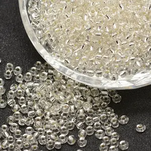 12/0 Transparent Glass Round Seed Beads