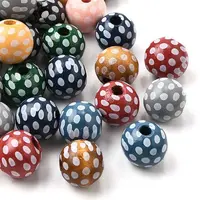 Printed Schima Wood Beads