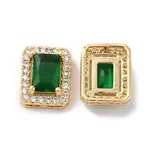 Brass Pave Cubic Zirconia with Glass Multi-Strand Links