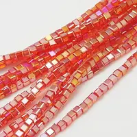 Electroplate Glass Beads Strands