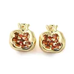Brass Micro Pave Cubic Zirconia Pendants