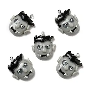 Halloween Opaque Resin Pendants