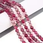 Dyed Natural Dragon Veins Agate Beads Strands