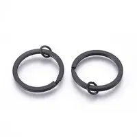 Spray Painted Iron Split Key Rings