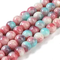 Baking Paint Glass Bead Strands