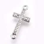 Brass Micro Pave Cubic Zirconia Links