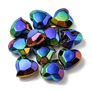 UV Plating Rainbow Iridescent Acrylic Beads