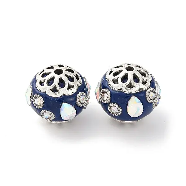 Handmade Resin Indonesia Round Beads