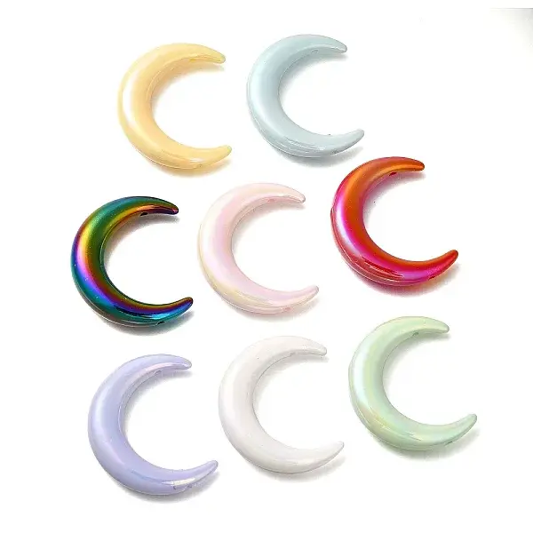 Solid Colour Acrylic Beads