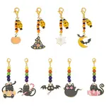 Halloween Theme Alloy Enamel Pendant Decorations