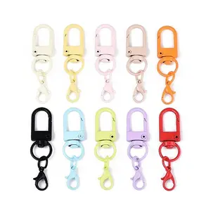 Spray Painted Alloy Swivel Clasps