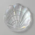 Shell Shape Glass Jewelry Plate