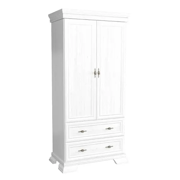 Dvoudveřová skříň ks1, sosna andersen, kora