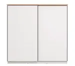 Skříň s posuvnými dveřmi lotta - bílá/dub artisan