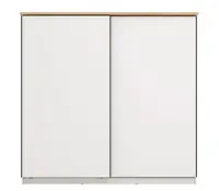 Skříň s posuvnými dveřmi lotta - bílá/dub artisan