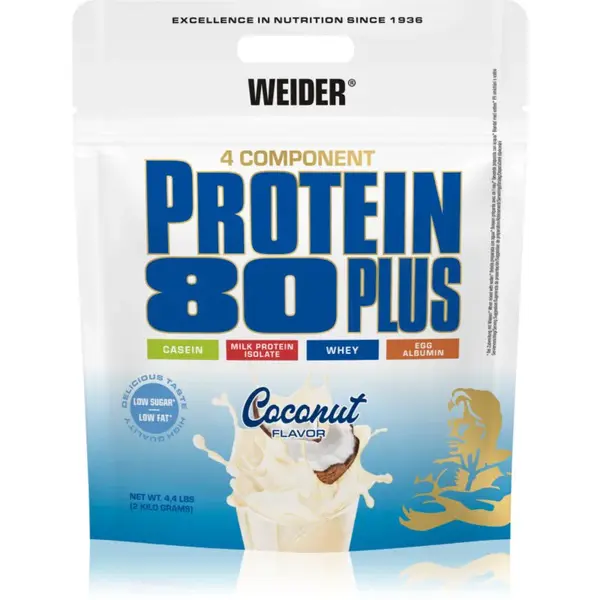 Weider Protein 80 Plus srvátkový proteín s aminokyselinami príchuť Coconut 500 g