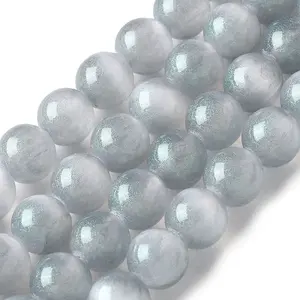 Natural Selenite Beads Strands