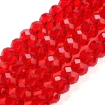 Handmade Imitate Austrian Crystal Faceted Rondelle Glass Beads