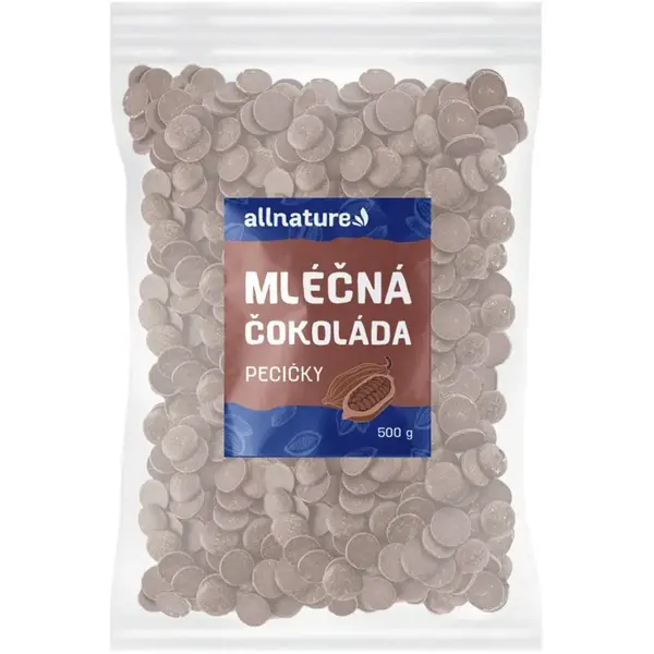 Allnature Pecičky Mléčná čokoláda mléčná čokoláda 500 g