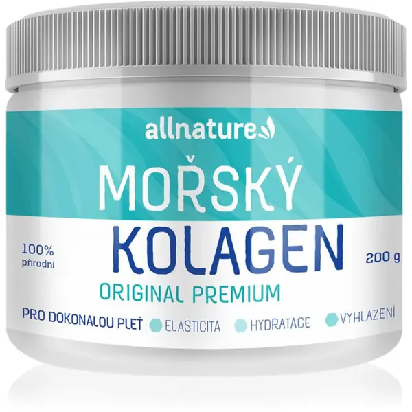 Allnature Mořský kolagen Original Premium prášek na přípravu nápoje pro dokonalou pleť 200 g