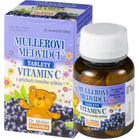 Dr. Müller Müllerovi medvídci® - černý rybíz cucavé tablety pro podporu imunitního systému pro děti 45 tbl