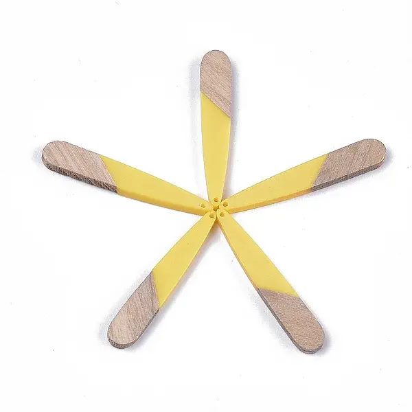 Resin & Walnut Wood Pendants