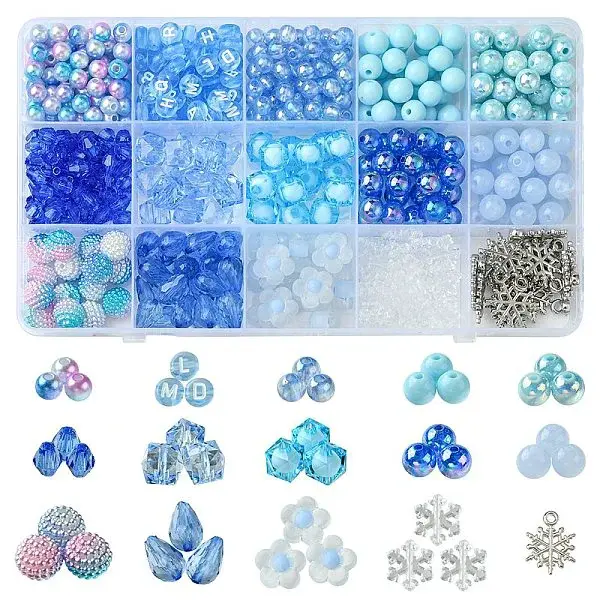 Mixed Styles Transparent Acrylic Beads