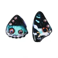 Epoxy Resin Butterfly Wing Pendants