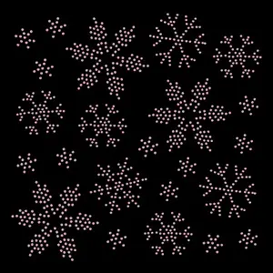 Snowflake Pattern Hotfix Rhinestones